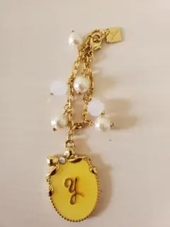 Samantha & chouette バッグチャーム　(イニシャルY)