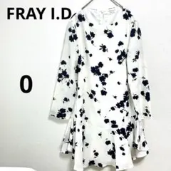 フレイアイディー【0】ワンピースフラワープリント ミニ〜ひざ丈　花柄　総柄