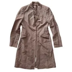 HUGO BOSS ヒューゴボス ジャケット ロング グレージュ M シンプルのサムネイル