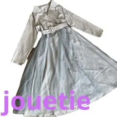 jouetie チュール付きトレンチコート M Aライン ドッキング