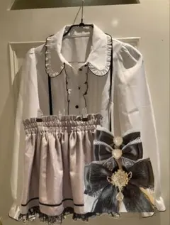 まとめて早い者勝ち！量産型ブラウス+スカート+リボン3個