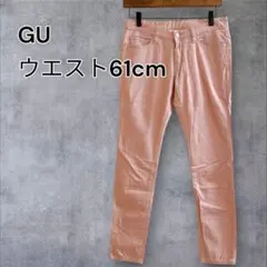 a0798 ズボン　ピンク系　シンプル　GU 61 M レディース