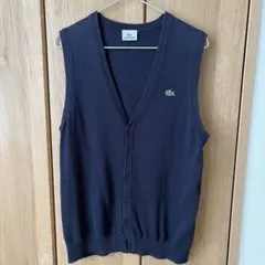 LACOSTE ニットベスト ネイビー サイズ4