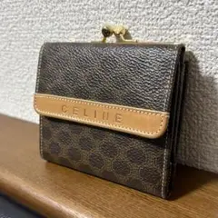 セリーヌ CELINE ビンテージ がま口 マカダム柄 財布のサムネイル