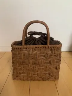 ★お値下げ★山葡萄　国産　カゴバッグ新品未使用品