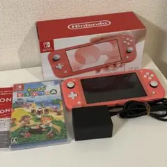 Nintendo Switch Lite コーラル ピンク どうぶつの森付き