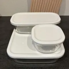 iwaki ガラス食品保存容器 3個セット