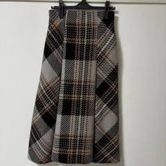 SNIDEL ロービングチェックスカート