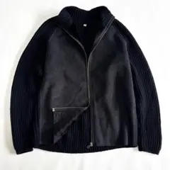 ●美品 archive OLD UNIQLO ドライバーズニット スエード ボア