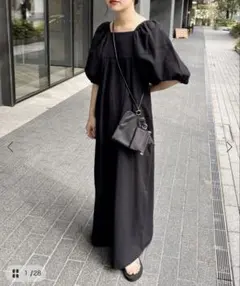 CABaN キュプラジャージー ギャザーキャミワンピースS キャバン
