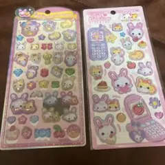 うるちゅるPOPシール　平成はっぴーフォン　フワフワらびちゃん