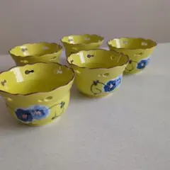 未使用✨️　有田焼　祥玉窯　 小鉢5個セット　黄色
