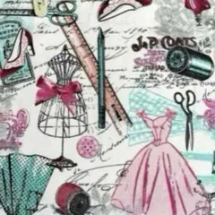 USA コットン タイムレストレジャーズ　ファッションソーイング　生地　ハギレ