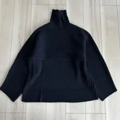 美品 SLOBE IENA 3way タートルネック ニット ベスト 紺