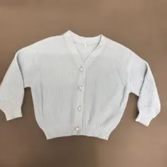 130 GU ライトブルーカーディガン Vネック