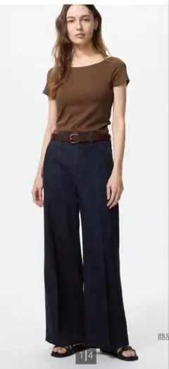 ユニクロ　ワイドトラウザージーンズ　Mサイズ