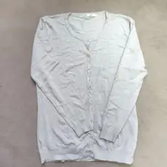 アイモハ aimoha ベージュUネック カーディガン XXL