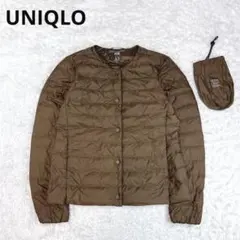 美品✨ユニクロ ウルトラライトダウンコンパクトジャケット ダークブラウン S