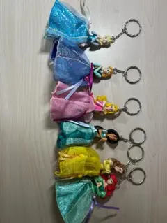 ディズニープリンセス キーホルダー 6体セット