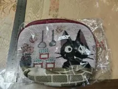 魔女の宅急便　黒猫ジジの布製ポーチ