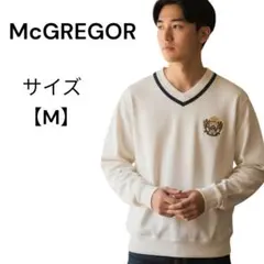 マックレガー トレーナー エンブレム刺繍 Vネック McGREGOR サイズM