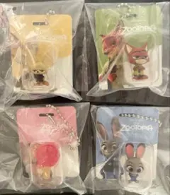 ズートピア ブリスターチャーム セミコンプ 4個セット