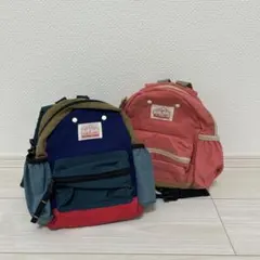 マルチカラー ナイロンリュックサック