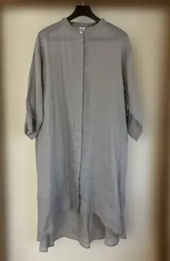 極美品】中川政七商店 プルオーバーシャツ 綿100% グレー フリーサイズ