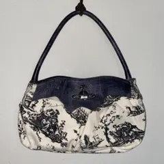 ヴィヴィアンウエストウッド　ショルダー•ハンドバッグ　絵画　レア　ビンテージ加工