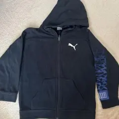 PUMA 黒 フルジップ パーカー