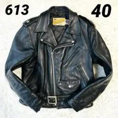 Schott 613 40 牛タグ ワンスター ダブルライダースジャケット