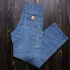 USA製 Carhartt カーハート ペインターパンツW33/L34 USA製 carharttカーハート ダブルニー ダック地 ペインター