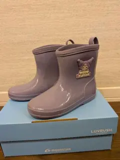 キッズ17cm 紫色 クロミ長靴