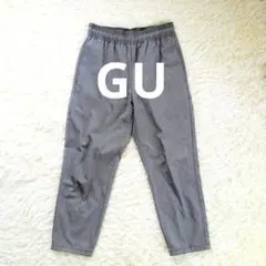 GU シェフパンツ チェック 千鳥格子 メンズ S 黒 白 ゴム イージーパンツ