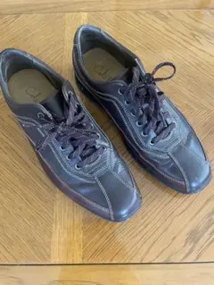 美品 Cole Haan ブラウン レザー スニーカーのサムネイル
