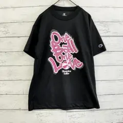 Champion 半袖 Tシャツ ブラック S ロゴプリント 夏 バスケ