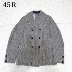 未使用　45R コットンジャケット　ストライプ柄 2025年最新】45R メンズ テーラードジャケットの人気アイテム