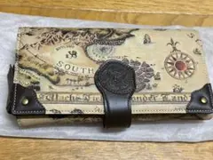 わちふぃーるど 長財布 ダヤン 地図柄