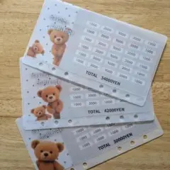 A6バインダー saving貯金リフィル　1　savings challenge