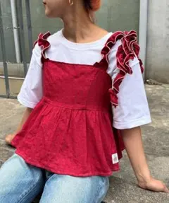 【HELLO.SANFRANCISCO】 ドビードットフリルキャミビスチェ