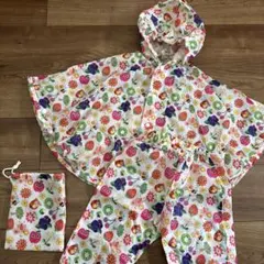 dadway ベビーレインポンチョ3点セット 90cm