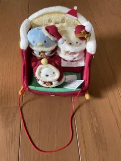 すみっコぐらし クリスマス そり シーンぬいぐるみ　てのりぬいぐるみ　タグ付き