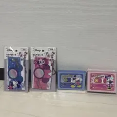 ディズニー　　ミッキー&ミニー　　ポーチ、メモ帳　4点セット