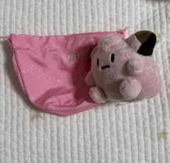 ポケモン　一番くじ　E賞　巾着入りマスコット　ピッピ