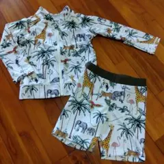 オーシャンアンドグラウンド　動物水着セット　90