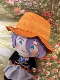 ハンドメイド刀剣乱舞わんぱくサイズオレンジ×波柄お帽子陸奥守などに！