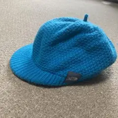 ノースフェイス　ベビー　ニットキャップ　ブルー