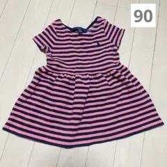 ポロラルフローレン ボーダー 90 半袖 ワンピース