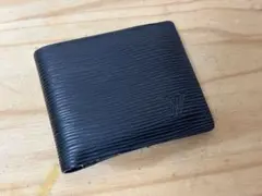 A0105-37　ルイヴィトン　二つ折り財布＊生地切れ＊コインポケットボタンなし