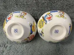 【レトロ】　ドラえもん 子ども用茶碗 2個セット
